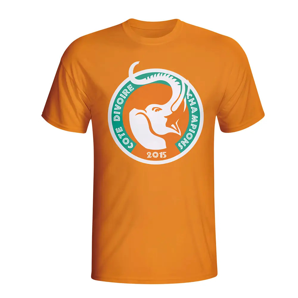 Click to view product details and reviews for Ivory Coast 2015 African Nation Winners Tee Orange.