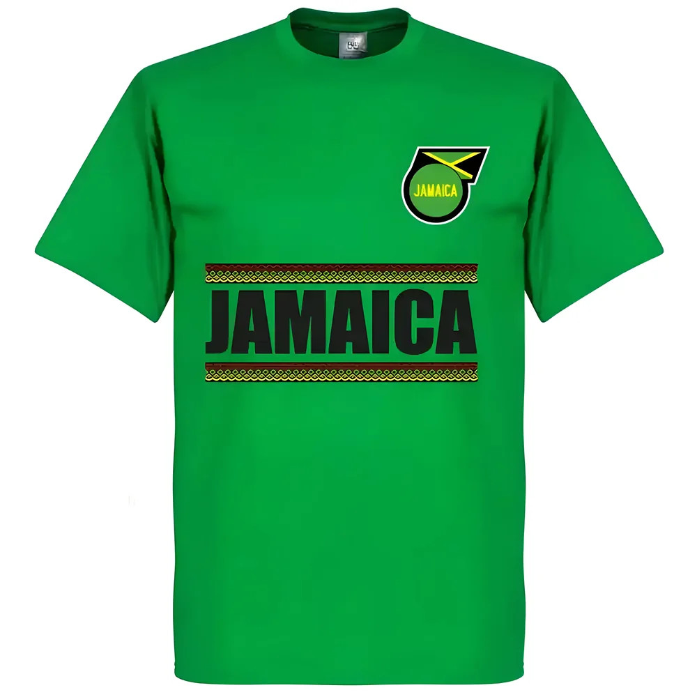 Jamaica Team T-Shirt - Polyester Made By: Soccer Tees Men's Green Extra Large