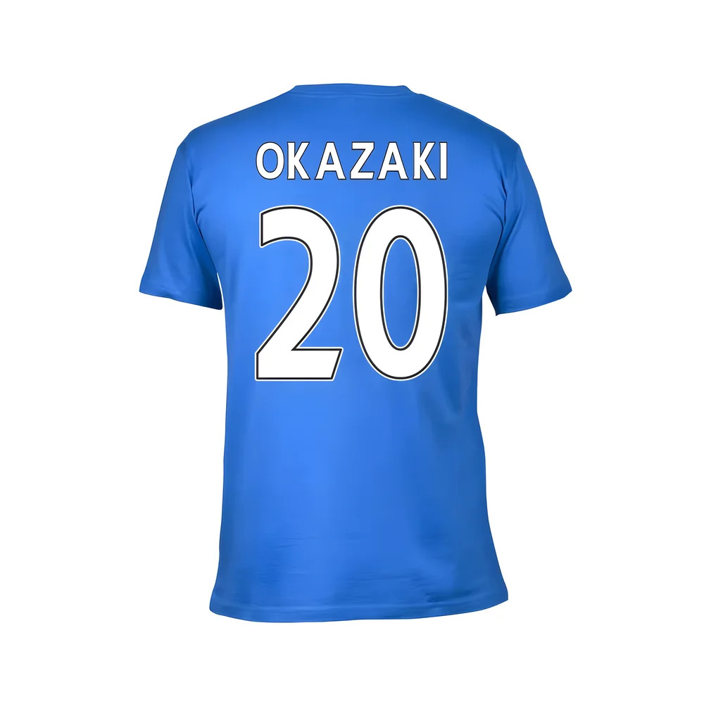 Leicester City 2016 Premier League Champions T-Shirt (Okazaki 20) Polyester Made By: Gildan Men's Blue Extra Small