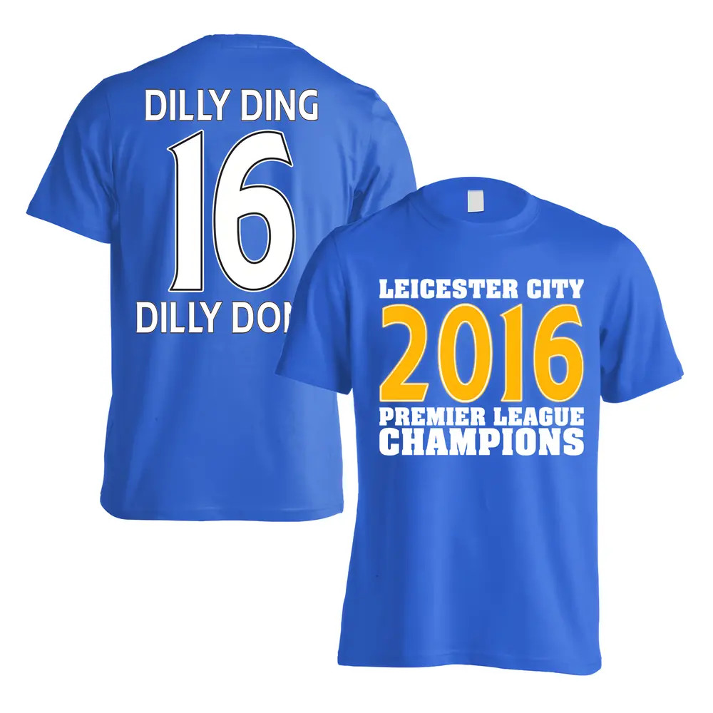 Click to view product details and reviews for Leicester City 2016 Premier League Champions T Shirt Dilly Ding 16 Blue.