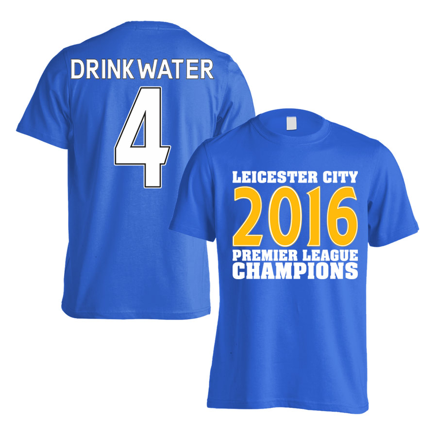 Click to view product details and reviews for Leicester City 2016 Premier League Champions T Shirt Drinkwater 4 Blue Kids.