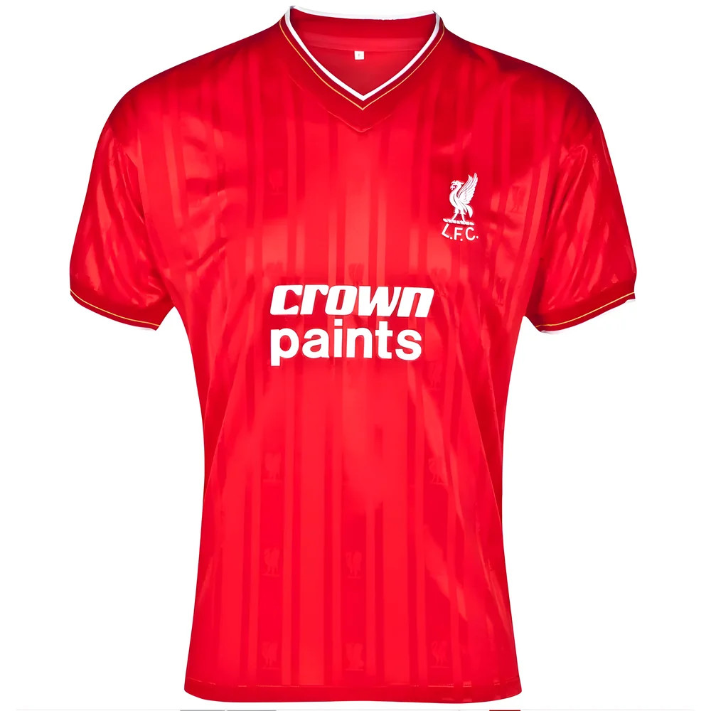 Score Draw Liverpool 1986 Home Shirt Polyester Men's Red Small
