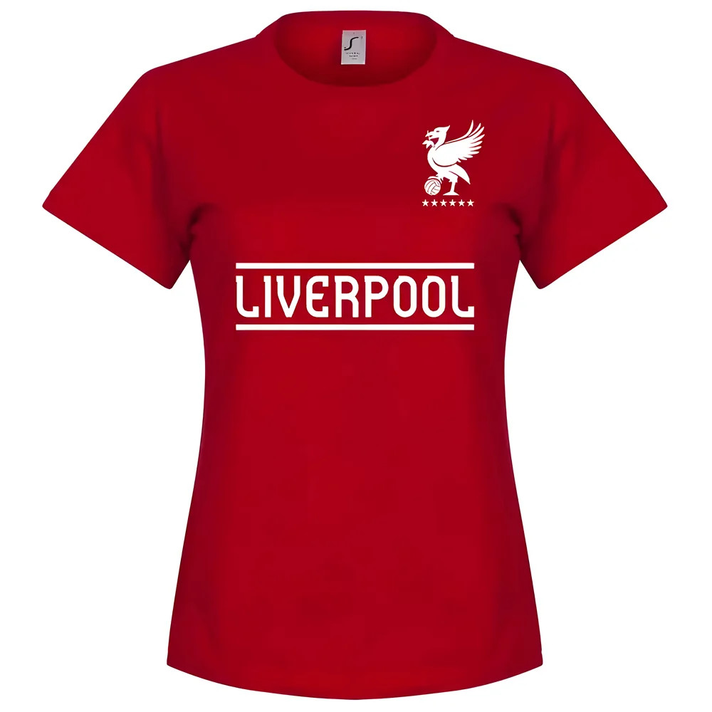Liverpool Team Wo T-Shirt - Polyester Made By: Soccer Tees Men's Red Xxl