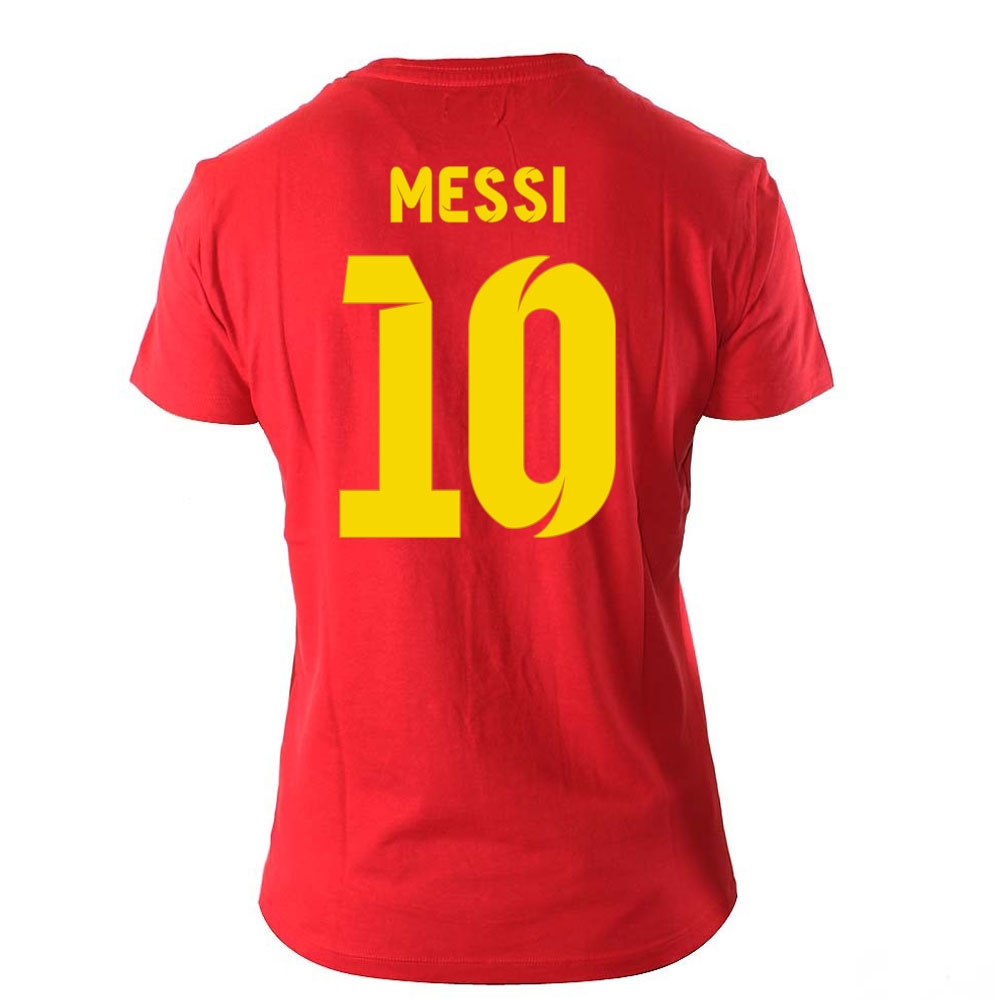 Click to view product details and reviews for Lionel Messi Visca El Barca Hero T Shirt Red.