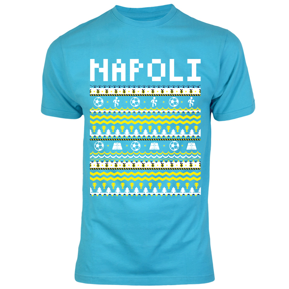 Click to view product details and reviews for Napoli Christmas T Shirt Sky Blue.