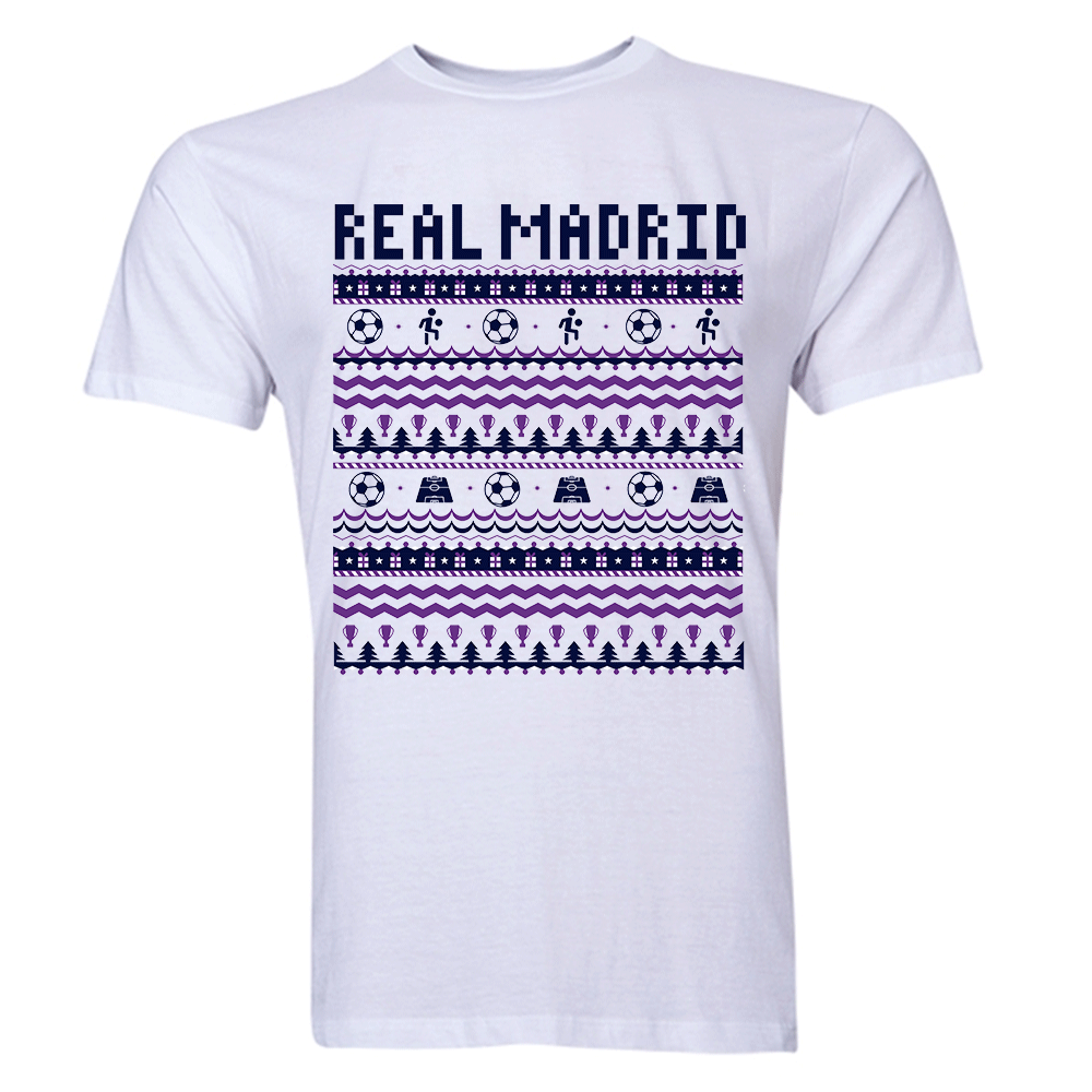 Click to view product details and reviews for Real Madrid Christmas T Shirt White.