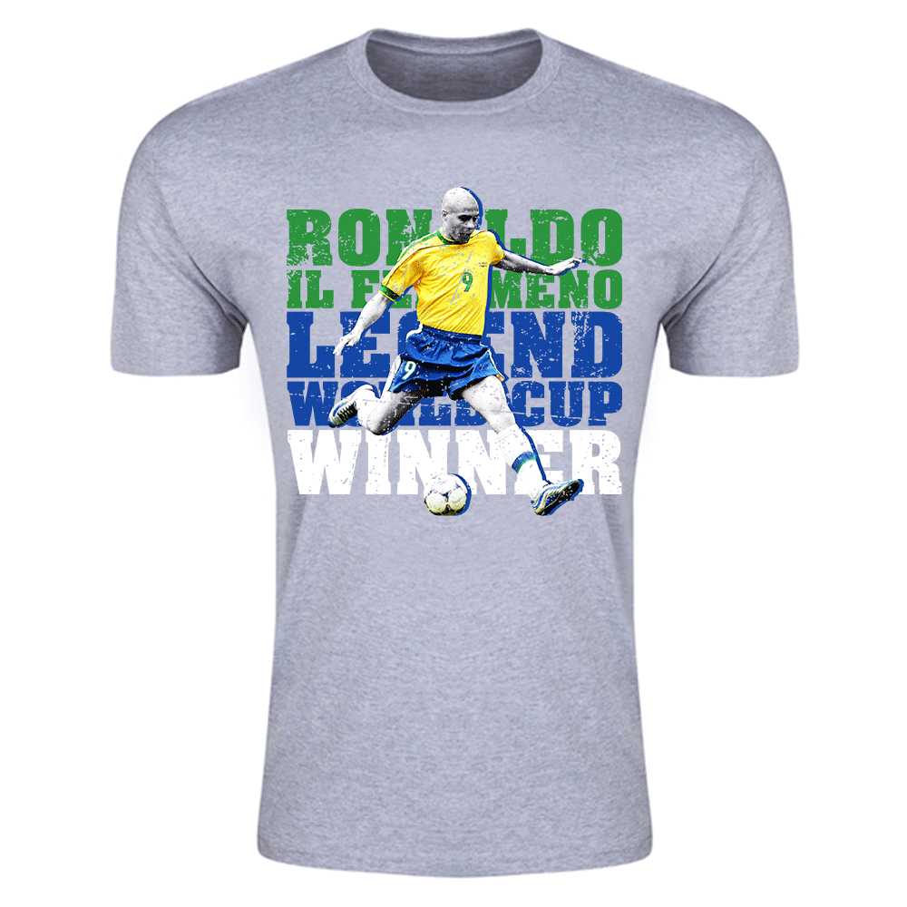 Click to view product details and reviews for Ronaldo Brazil Legend T Shirt Grey. Click to view product details and reviews for Ronaldo Brazil Legend T Shirt Grey.