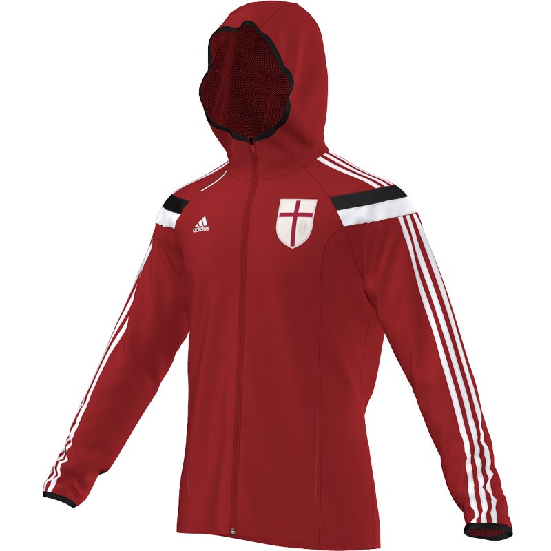 2014-15 AC Milan Adidas Anthem Jacket (Red)