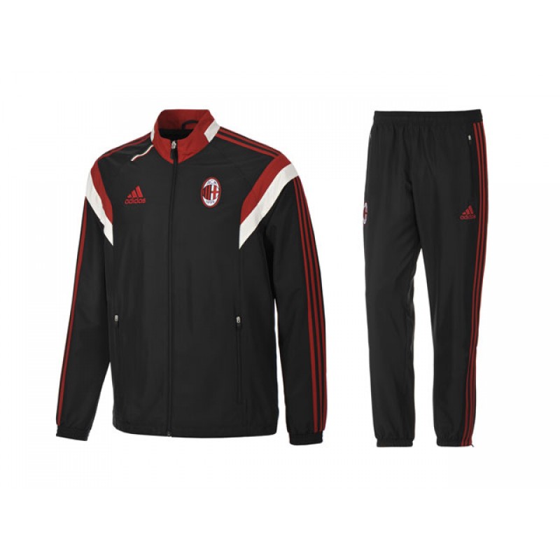 2014-15 AC Milan Adidas Presentation Tracksuit (Black)