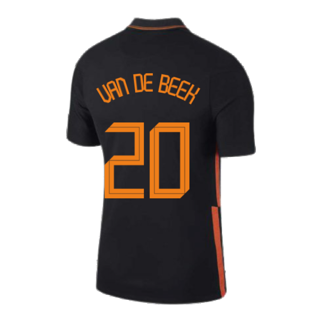 2020-2021 holland away nike football shirt (van de beek 20)
