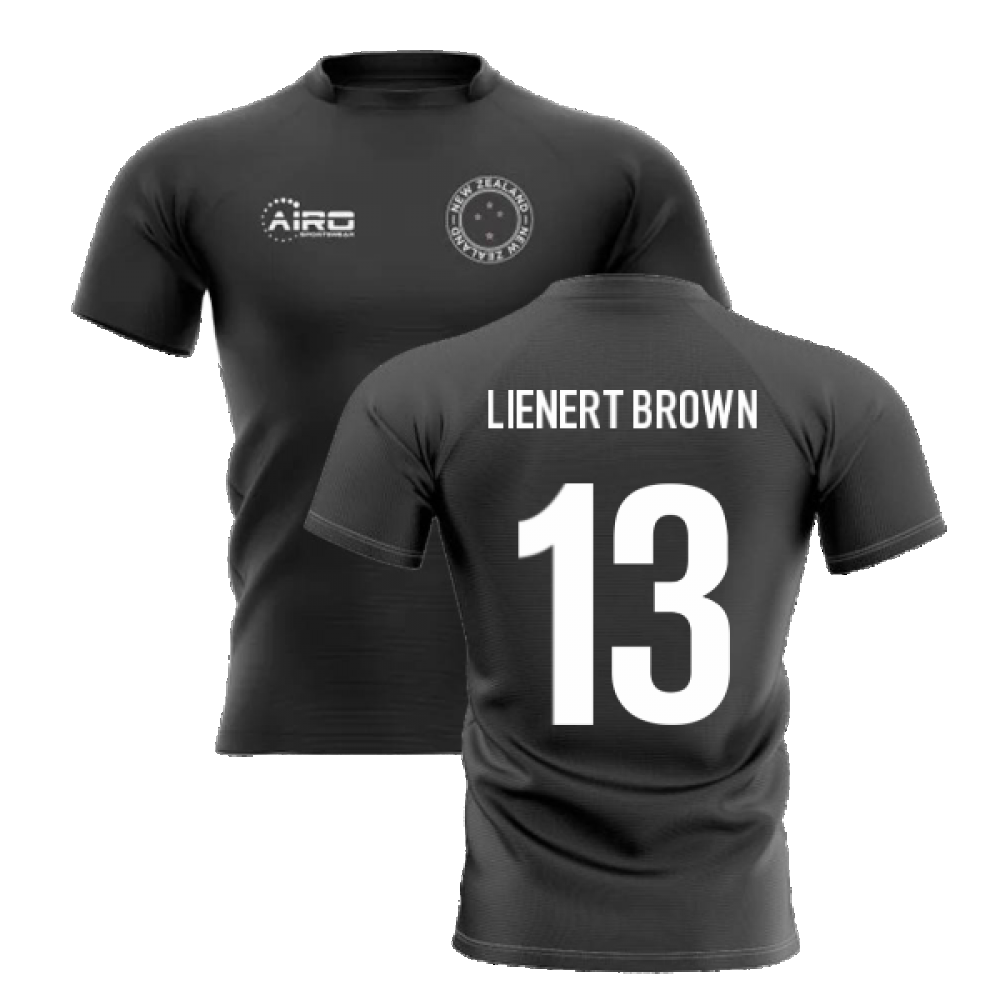 20222023 New Zealand Home Concept Rugby Shirt (Lienert Brown 13
