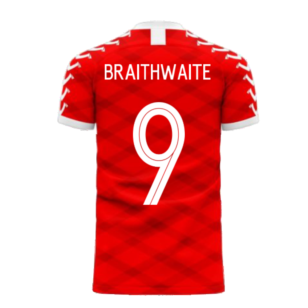 Denmark 2023-2024 Home Concept Football Kit (Viper) (BRAITHWAITE 9)