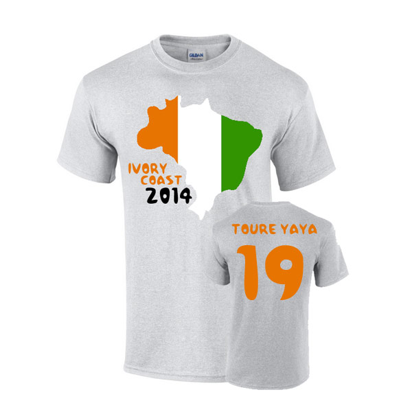 Click to view product details and reviews for Ivory Coast 2014 Country Flag T Shirt Toure Yaya 19.
