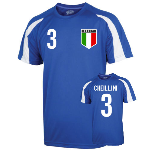 Italy Sports Training Jersey Chiellini 3