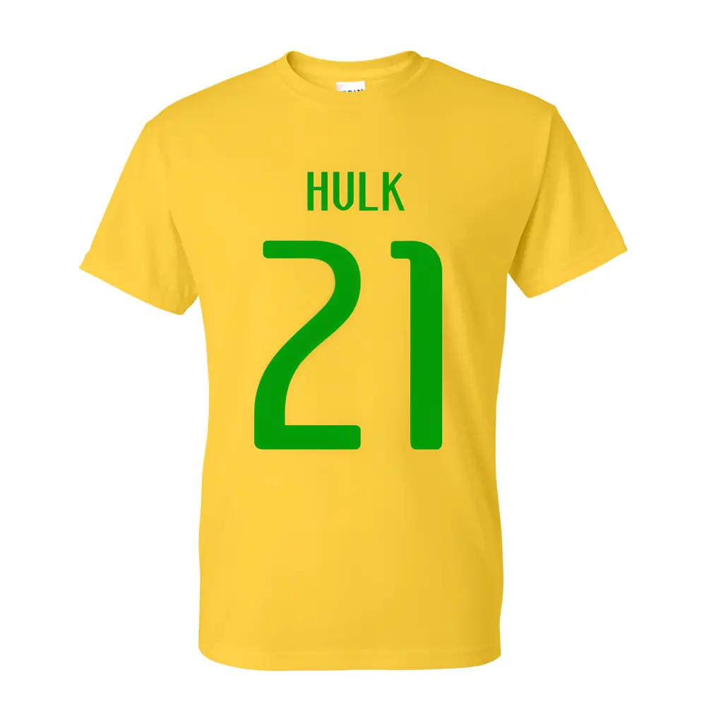 Click to view product details and reviews for Hulk Brazil Hero T Shirt Yellow.