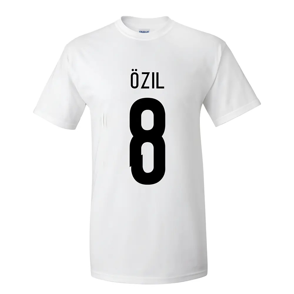 Mesut Ozil Germany Hero T-Shirt (White) Polyester Made By: Gildan Men's White Xxl