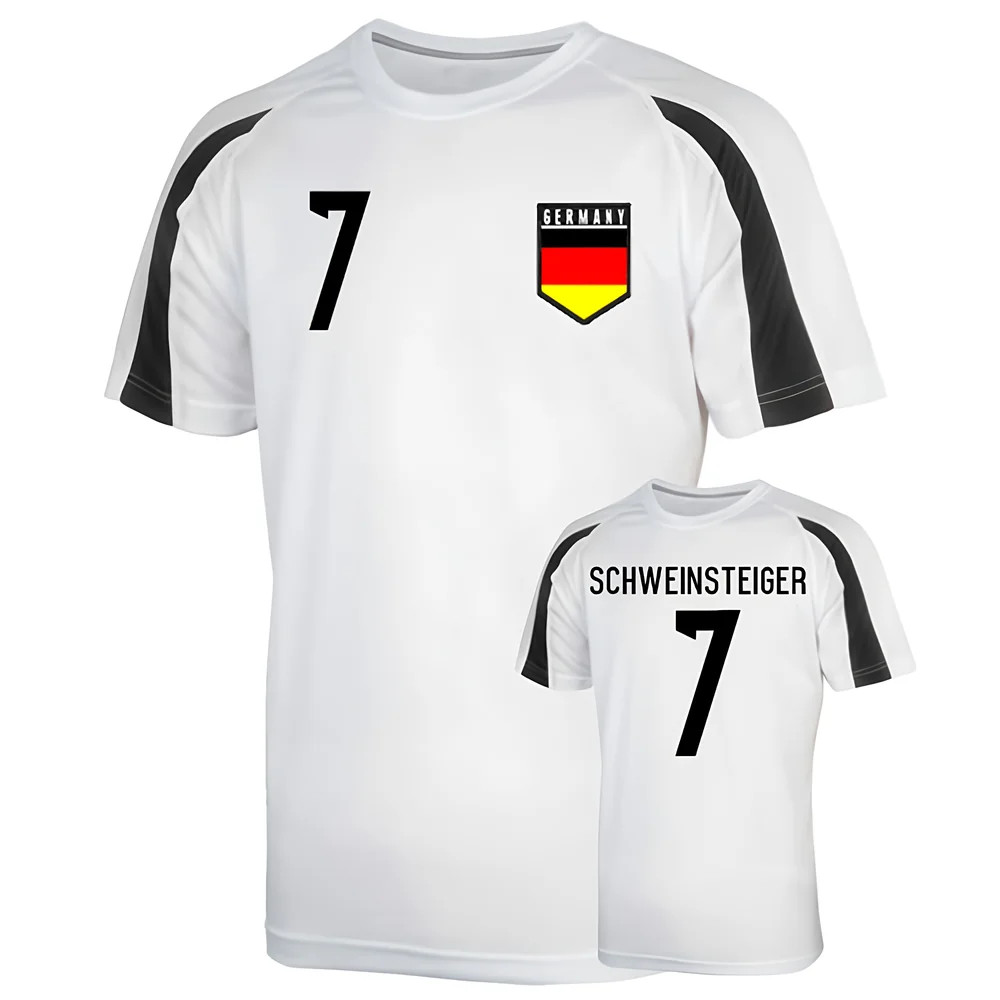 Germany Sports Training Jersey (Schweinsteiger 7) Polyester Uksoccershop Men's White Medium