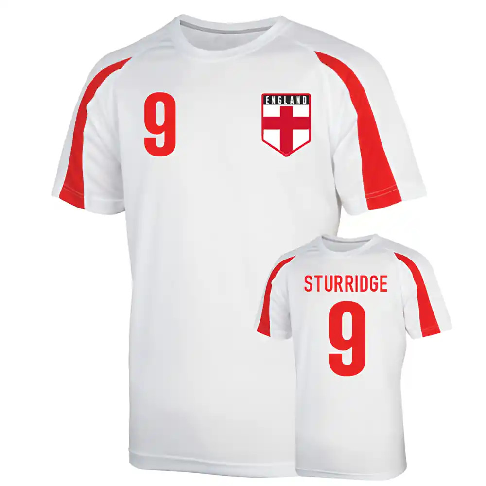 England Sports Training Jersey (Sturridge 9) Polyester Uksoccershop Men's White Xxl