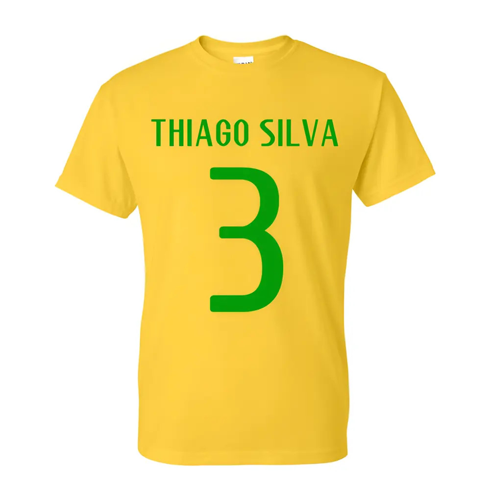 Click to view product details and reviews for Thiago Silva Brazil Hero T Shirt Yellow.