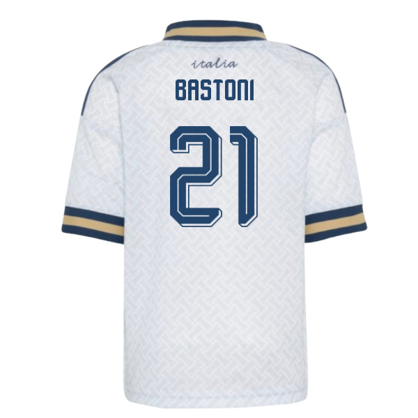 '26-'27 Italy Away Mini Kit (Bastoni 21) Toddler's 2-3 Toddler Polyester Made By: Adidas Unisex Toddler White 18-24 Mo