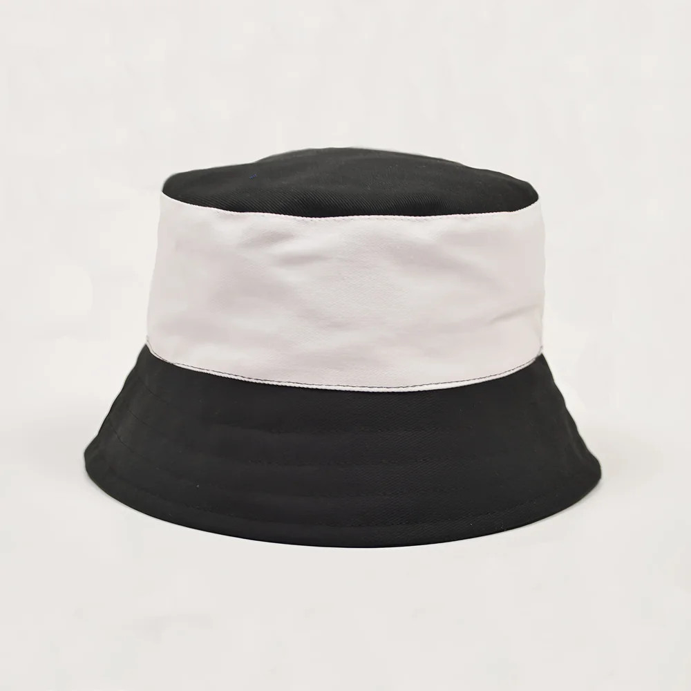 Toffs Bucket Hat - /White Polyester Men's Black 4XL