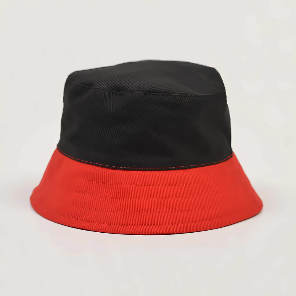 Toffs Bucket Hat - Red/ Polyester Men's Black 4XL