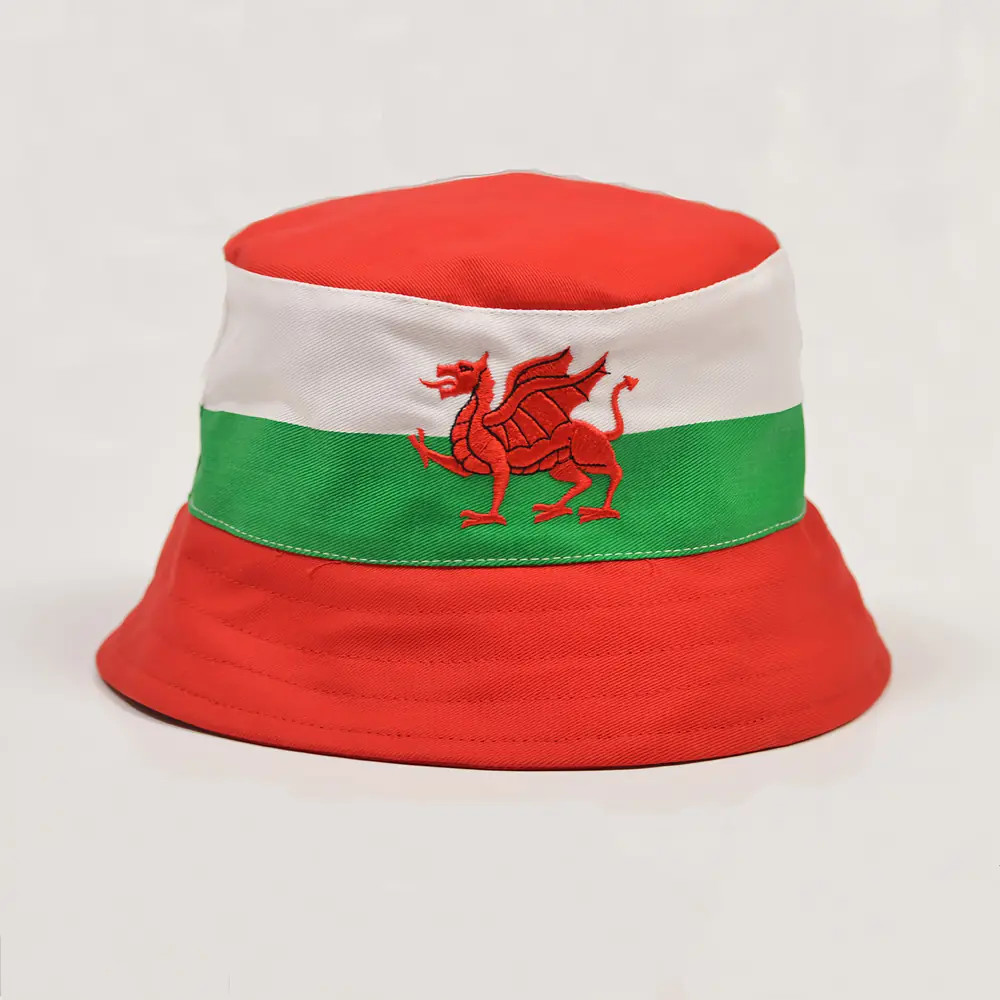 Wales Bucket Hat Polyester Made By: Toffs Men's Brown 5XL