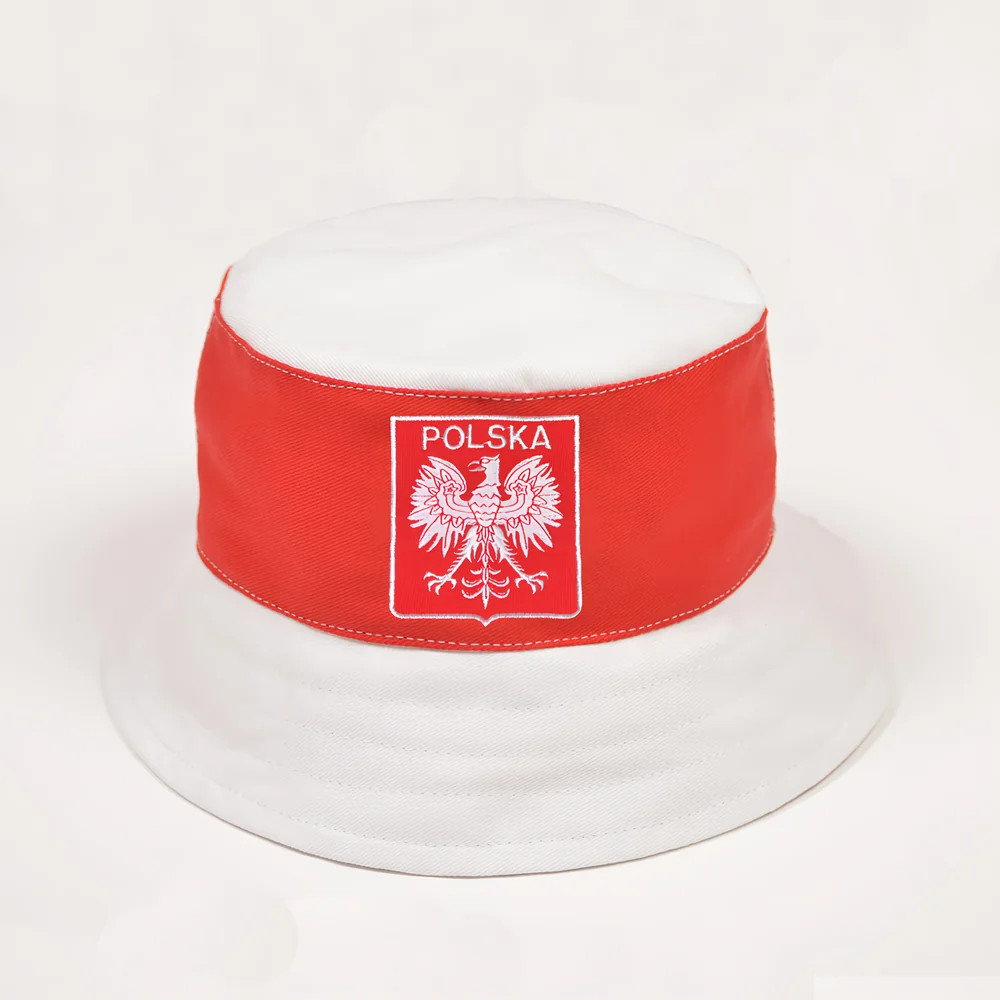 Poland Bucket Hat Polyester Made By: Toffs Men's Beige 5XL