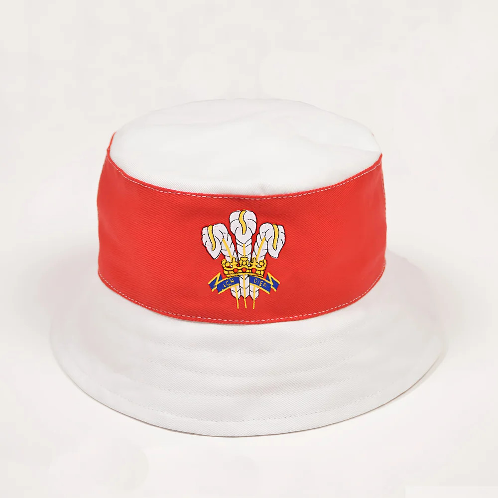 Wales Rugby Bucket Hat Polyester Made By: Toffs Men's Beige 4XL