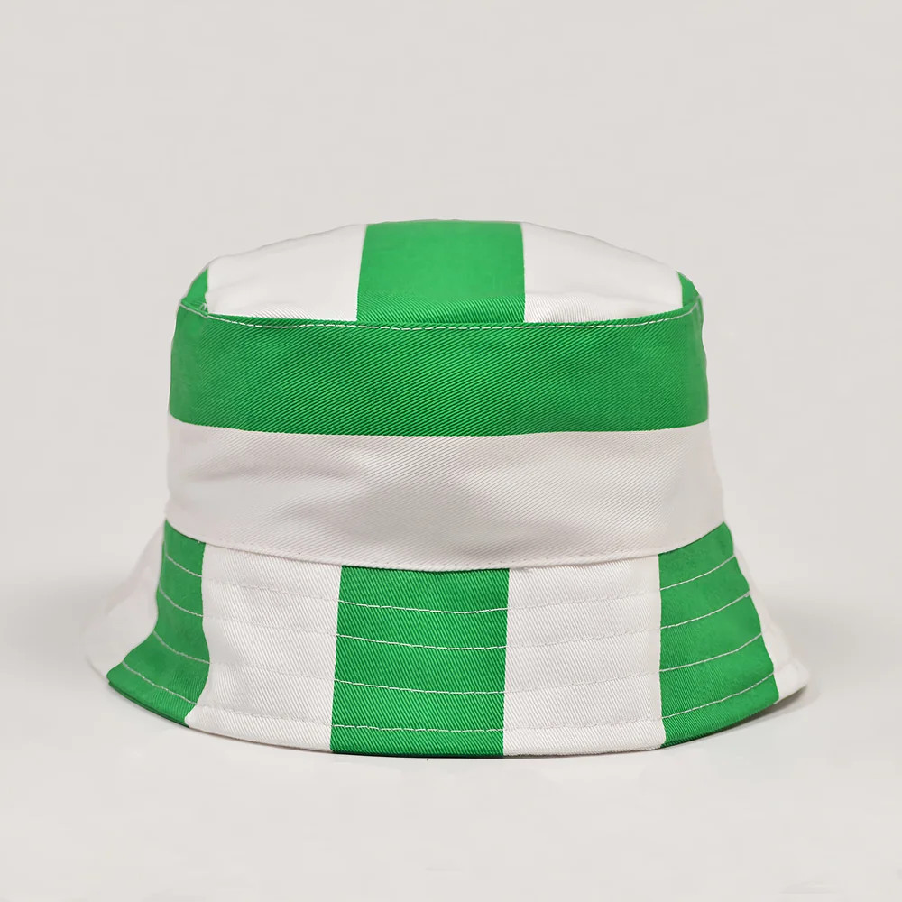 Celtic Stripe Bucket Hat Polyester Made By: Toffs Men's Turquoise 5XL