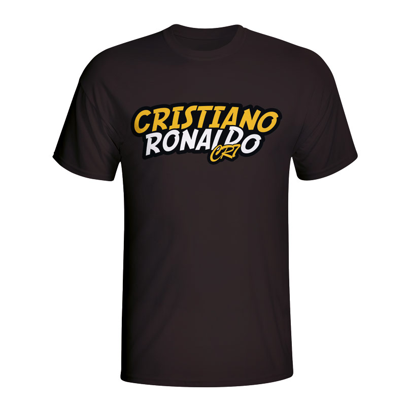 Cristiano Ronaldo Comic Book T-shirt (Black) - Kids