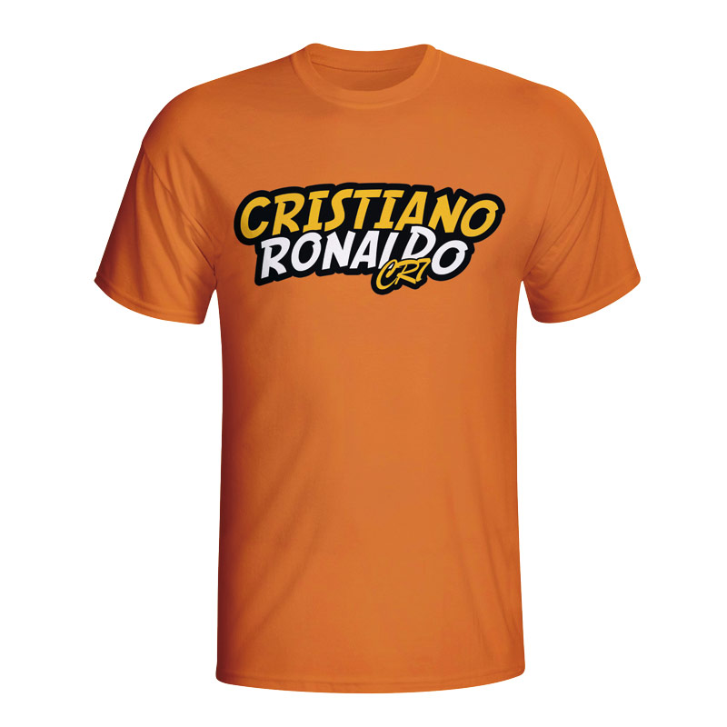 Cristiano Ronaldo Comic Book T-shirt (Orange) - Kids