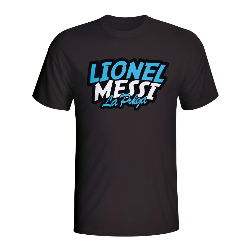 Lionel Messi Comic Book T-shirt (Black)