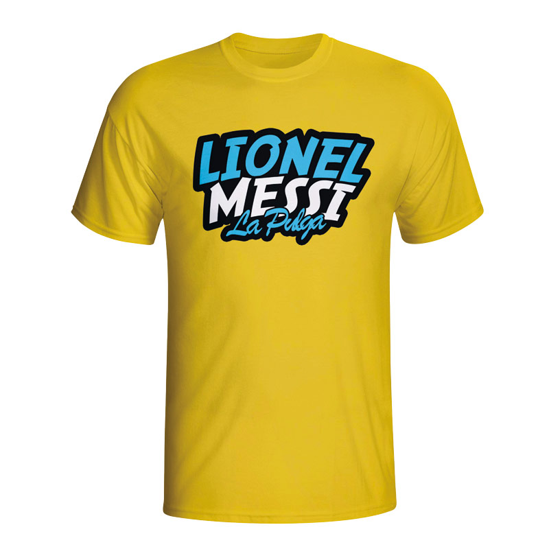 Lionel Messi Comic Book T-shirt (Yellow) - Kids