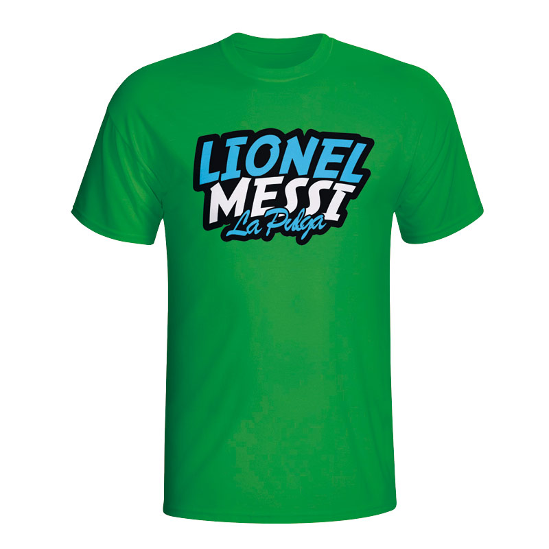 Lionel Messi Comic Book T-shirt (Green) - Kids