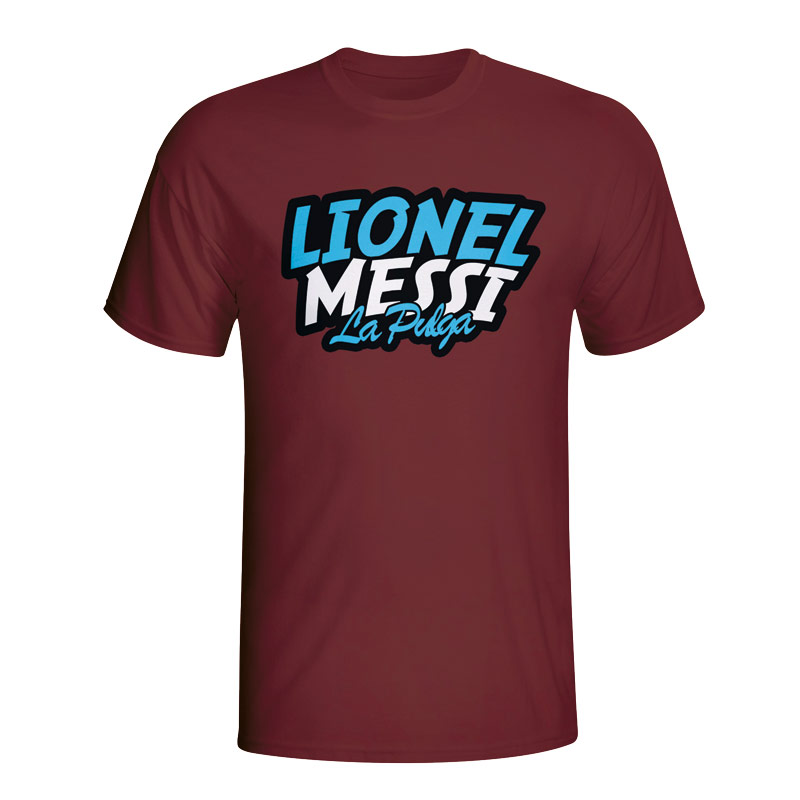 Lionel Messi Comic Book T-shirt (Maroon)