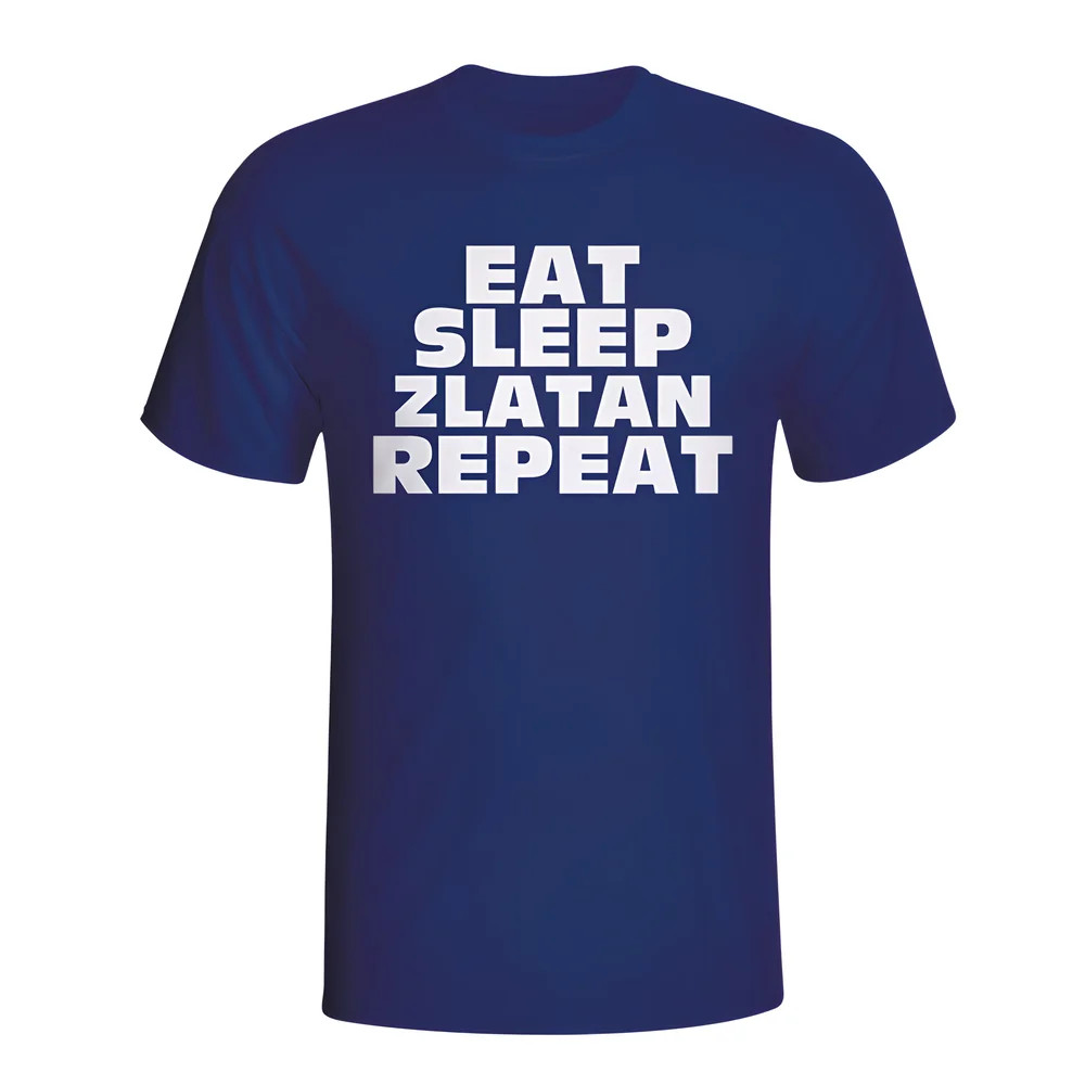 Click to view product details and reviews for Eat Sleep Zlatan Repeat T Shirt Navy. Click to view product details and reviews for Eat Sleep Zlatan Repeat T Shirt Navy.