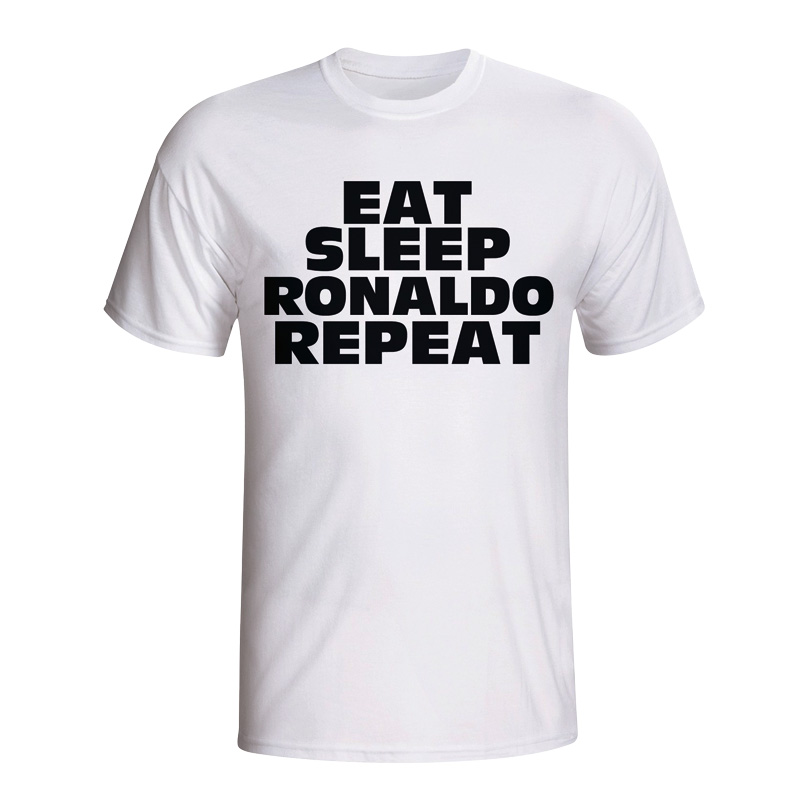 Eat Sleep Ronaldo Repeat T-shirt (White)