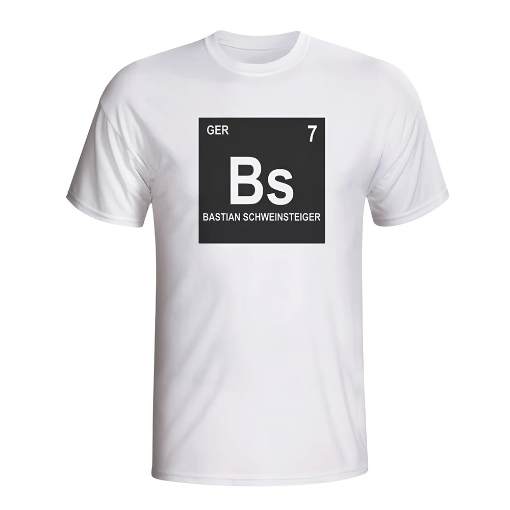 Click to view product details and reviews for Bastian Schweinsteiger Germany Periodic Table T Shirt White.