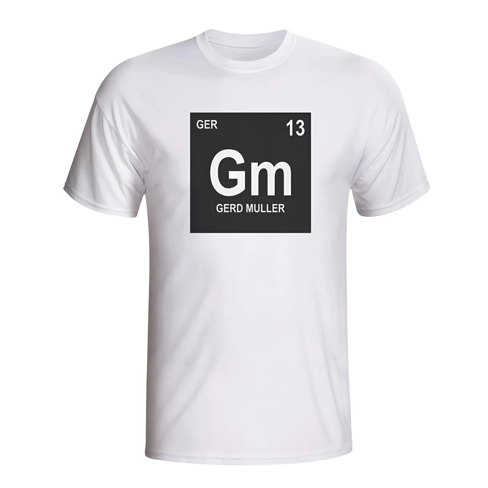 Click to view product details and reviews for Gerd Muller Germany Periodic Table T Shirt White.