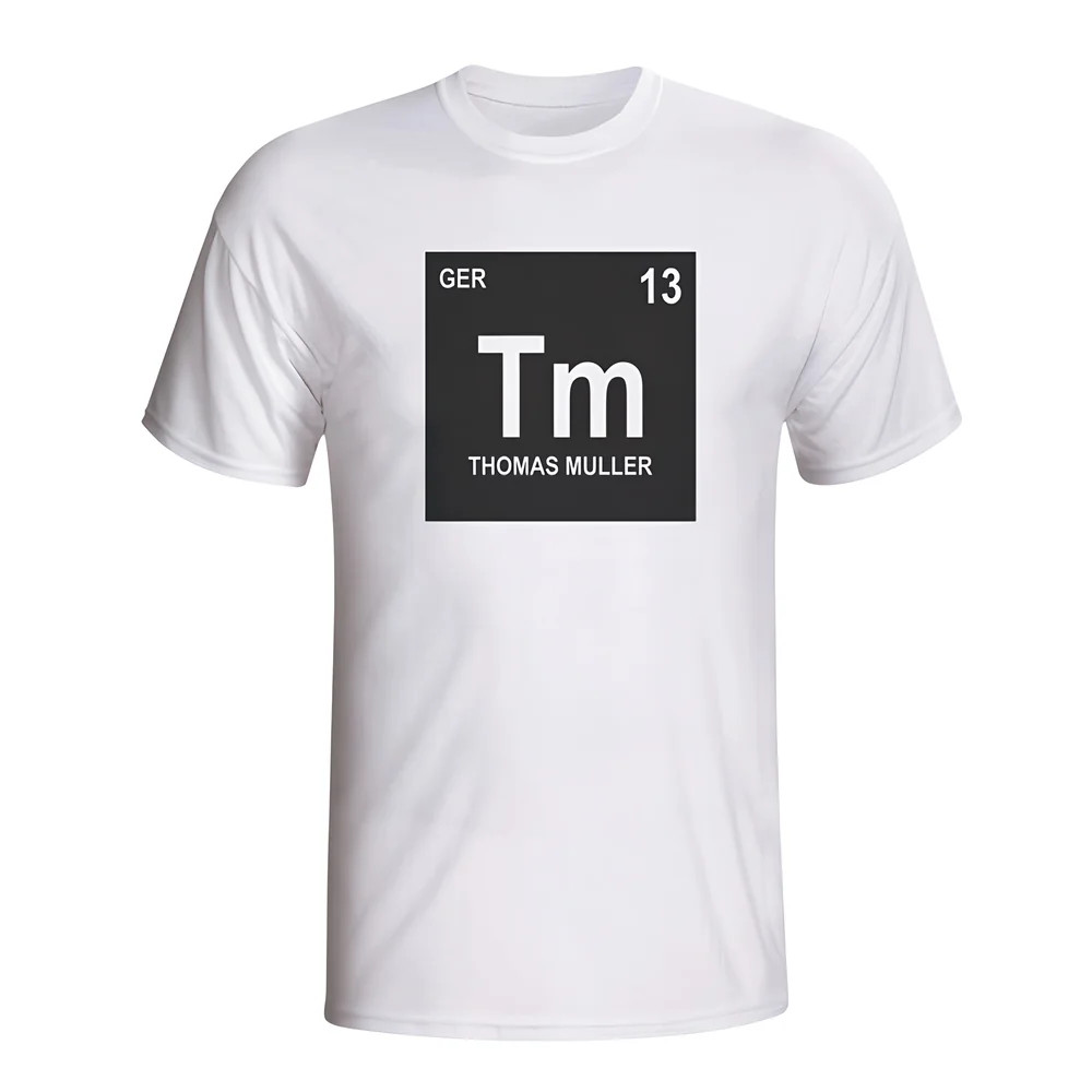 Click to view product details and reviews for Thomas Muller Germany Periodic Table T Shirt White.