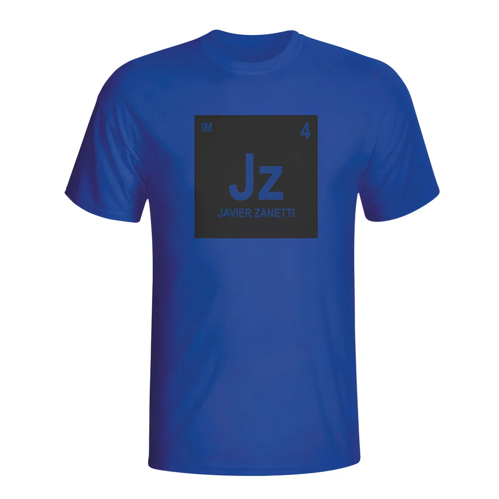 Click to view product details and reviews for Javier Zanetti Inter Milan Periodic Table T Shirt Blue Kids.