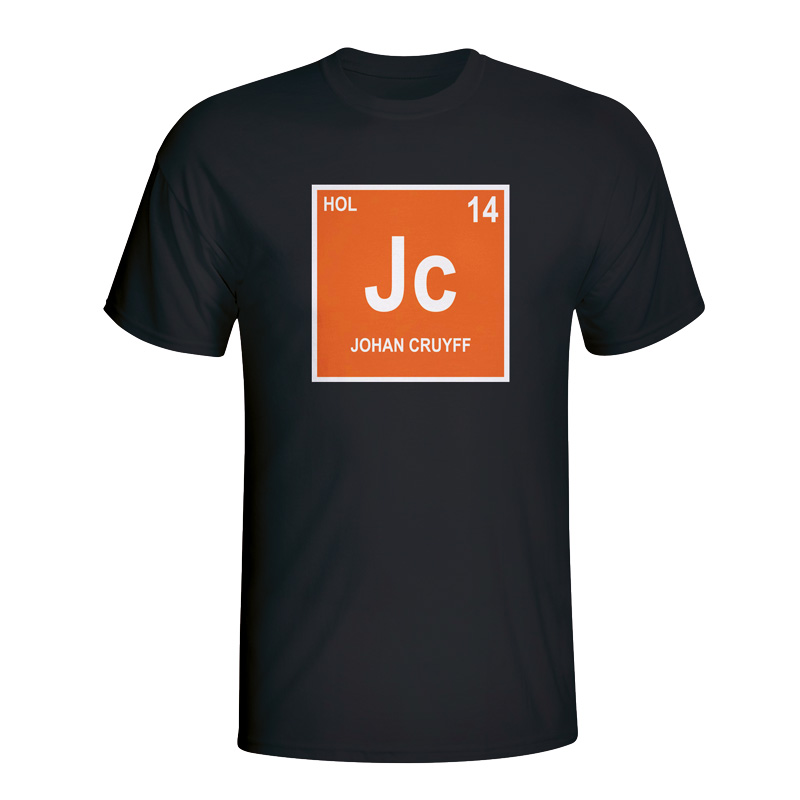 Click to view product details and reviews for Johan Cruyff Holland Periodic Table T Shirt Black.