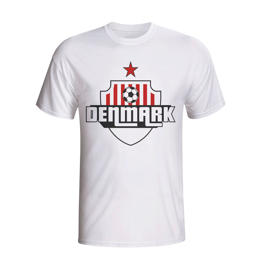 Click to view product details and reviews for Denmark Country Logo T Shirt White.