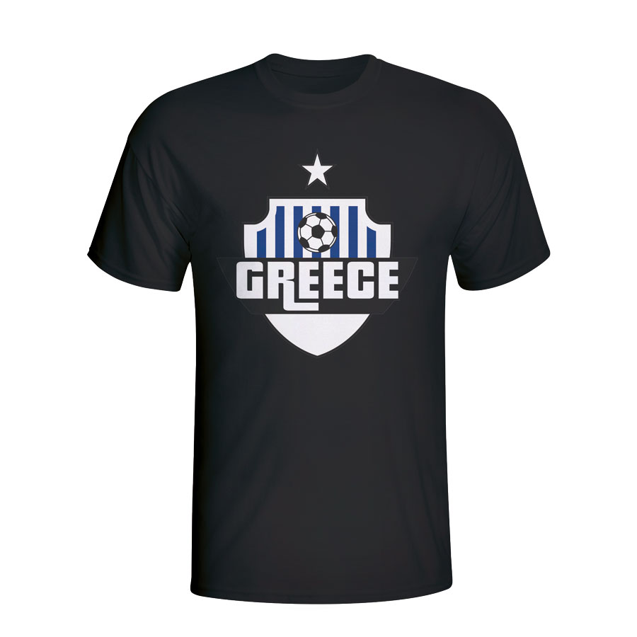 Click to view product details and reviews for Greece Country Logo T Shirt Black.