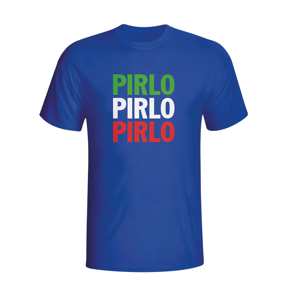 Click to view product details and reviews for Andrea Pirlo Italy Player Flag T Shirt Blue.