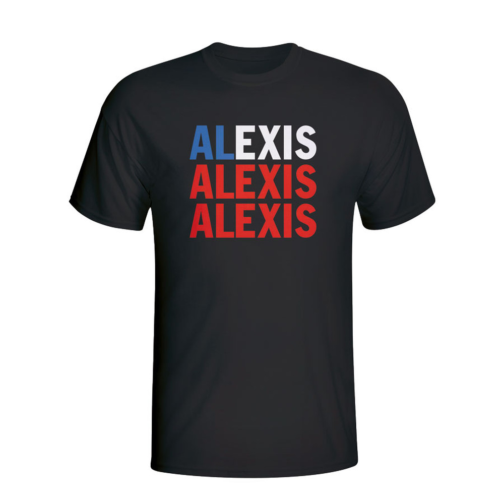 Click to view product details and reviews for Alexis Sanchez Chile Player Flag T Shirt Black. Click to view product details and reviews for Alexis Sanchez Chile Player Flag T Shirt Black.