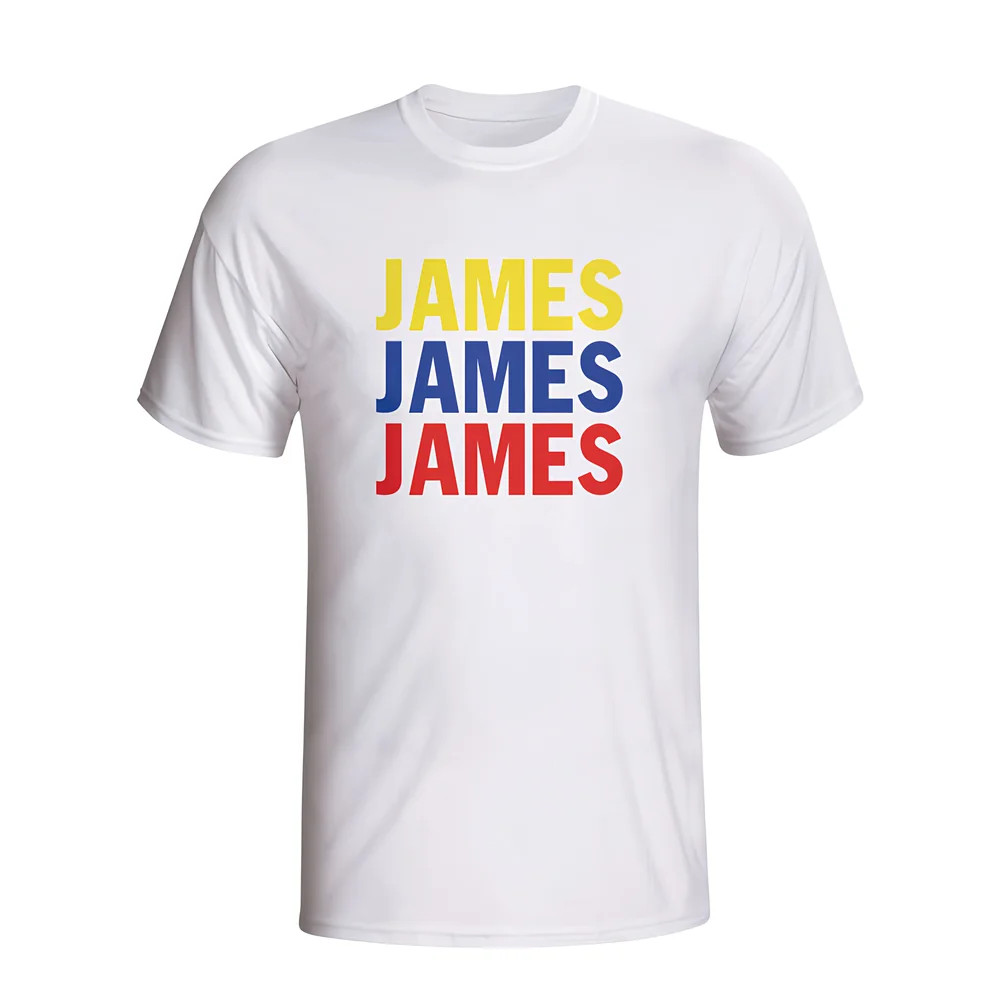 Click to view product details and reviews for James Rodriguez Colombia Player Flag T Shirt White Kids. Click to view product details and reviews for James Rodriguez Colombia Player Flag T Shirt White Kids.