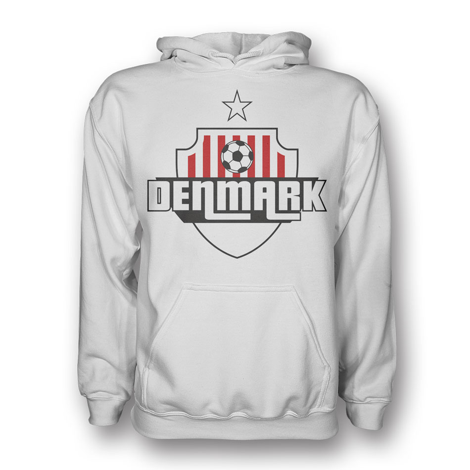 Click to view product details and reviews for Denmark Country Logo Hoody White Kids.