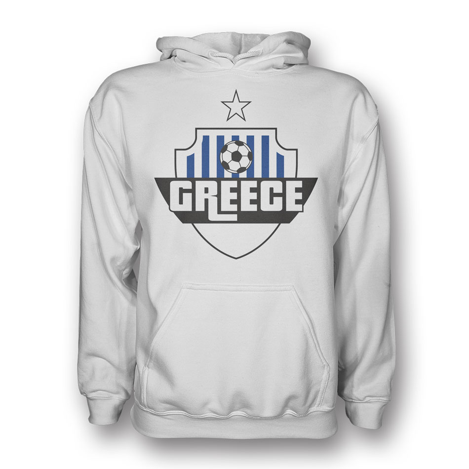 Click to view product details and reviews for Greece Country Logo Hoody White.